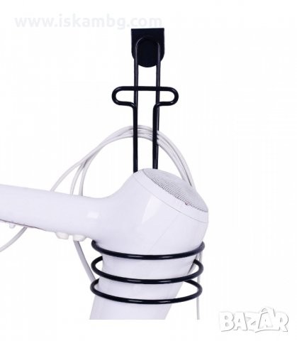 МЕТАЛНА ПОСТАВКА ЗА СЕШОАР, ЗАКАЧАЩА СЕ НА ШКАФ - код 2872, снимка 4 - Закачалки - 33911164