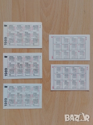 Календарчета по 50 стотинки , снимка 8 - Колекции - 51971776