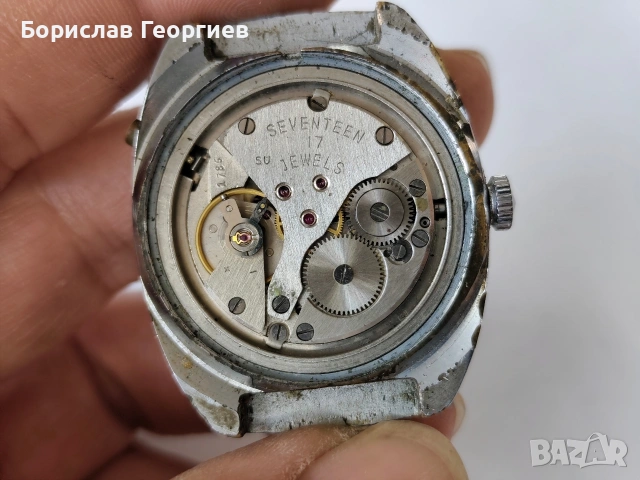 Механичен часовник poljot 17 jewels, снимка 5 - Мъжки - 53811301