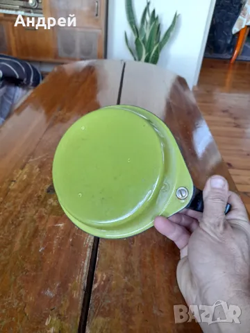 Стар емайлиран омлетен тиган,тиганче #16, снимка 3 - Други ценни предмети - 48678223