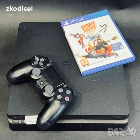 Конзола SONY - PS4 SLIM с 1бр. джойстик и 1бр. игра