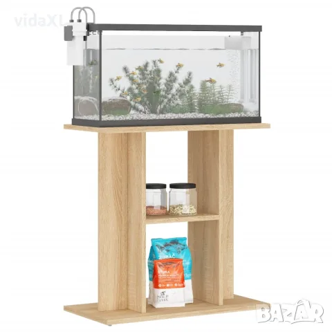 vidaXL Поставка за аквариум, сонома дъб, 60x30x60 см, инженерно дърво, снимка 3 - Аквариуми - 56148103
