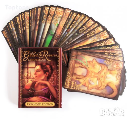 Ленорман карти Марчети: Gilded Reverie Lenormand & Lustrous Lenormand, снимка 3 - Карти за игра - 34665951