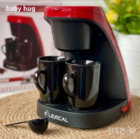 Кафемашина с подарък 2 бр чаши за кафе