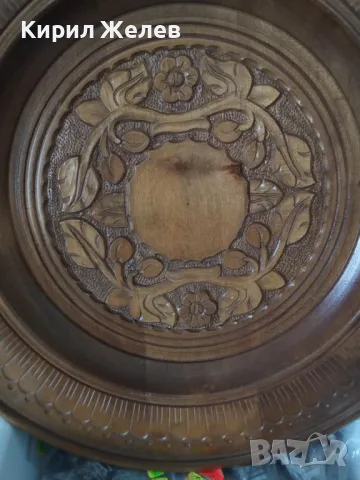 Стара ДЪРВОРЕЗБА Майсторска РЪЧНА РАБОТА Декоративна ДЪРВЕНА ЧИНИЯ Подарък от БСП Бургас За ЮБИЛЕЙ, снимка 14 - Пана - 47596950