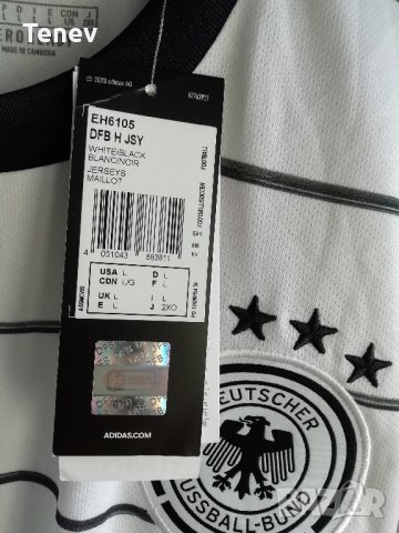 Германия Germany Нова Adidas оригинална фланелка Тениска размер L, снимка 3 - Тениски - 36011552