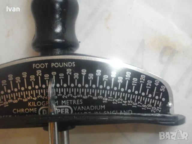 НОВ DRAPER made in ENGLAND 0-150 Nm АНГЛИЙСКИ ОРИГИНАЛ РЪЧЕН МАНОСКОП СТРЕЛКОВИ ДИНАМОМЕТРИЧЕН КЛЮЧ , снимка 8 - Други инструменти - 47799715