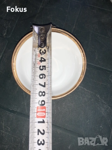 Дулево - съветски порцелан 4 купички за хайвер златен кант, снимка 7 - Антикварни и старинни предмети - 53279904