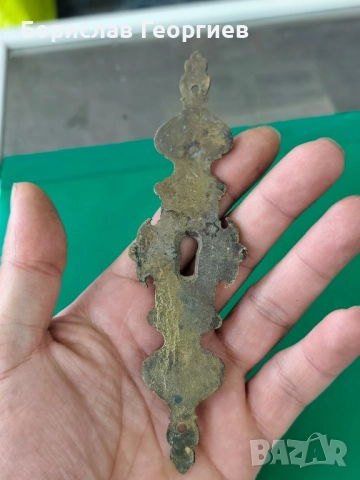 Стар бронзов обков за мебел, снимка 4 - Антикварни и старинни предмети - 52477818