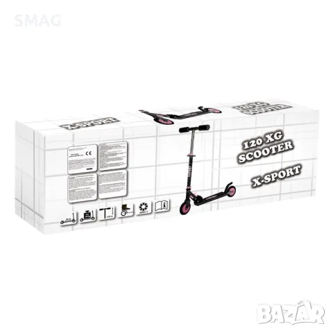 Алуминиева Тротинетка черна  с розови колела S_1239558, снимка 4 - Други - 48569637