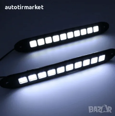 Дневни светлини тип DRL 12V – Гумирани – NA245, снимка 3 - Аксесоари и консумативи - 56051457