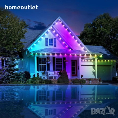 ПРОМОЦИЯ RGB LED светлини за външна употреба - 5м, 10бр LED диода - ERICSITY WY2020 (X001XV9PVD), снимка 2 - Лед осветление - 53721752