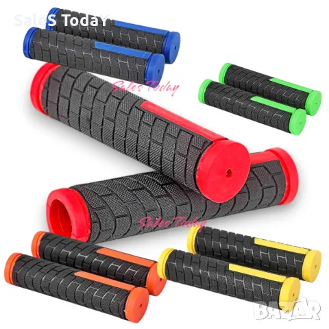 Гумени ръкохватки за мотор или велосипед, Дръжки, Протектори, 21 мм