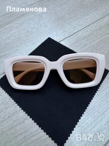 Дамски бежови слънчеви очила , снимка 6 - Слънчеви и диоптрични очила - 49359511