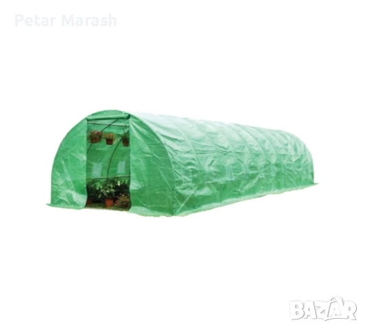 Тунелна оранжерия с 2 врати и 12 прозореца – 600х300х200 см. / Парник, снимка 1