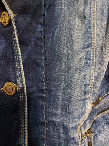 Деним сако палто манто дънки, снимка 2 - Сака - 34421072