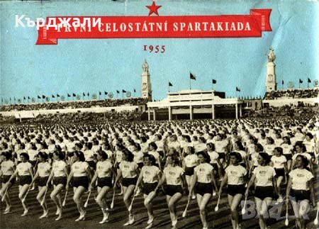 Много Рядък Знак от Спартакиадата в Прага 1955 г., снимка 3 - Антикварни и старинни предмети - 33996809