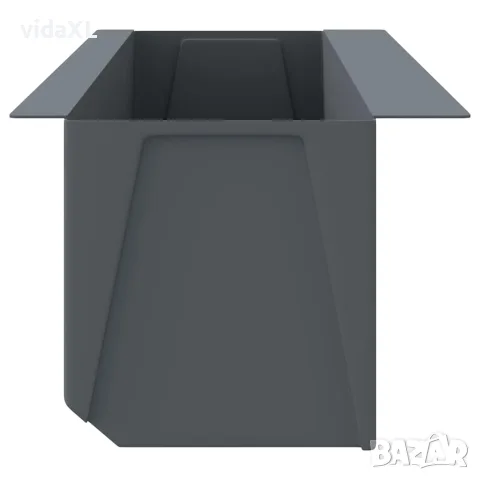 vidaXL Сандъчета за цветя за европалети 12 бр сиви 36x13,5x9,5 см PP, снимка 5 - Саксии и кашпи - 56146765