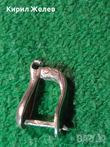 СТАРА РЪЧНА АНГЛИЙСКА ИЗРАБОТКА СРЕБЪРНА ОБЕЦА СРЕБРО 925 ПРОБА 45729, снимка 11 - Обеци - 46233138