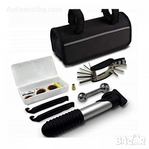 Чантичка с инструменти за велосипед Automat, Черна, снимка 8 - Аксесоари за велосипеди - 36215595