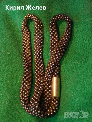 ВЕЧЕРНО ШИКОЗНО с МЕТАЛЕН ОБКОВ АРТ НУВО СТИЛ КОЛИЕ с МАГНИТНА ЗАКОПЧАЛКА 70591, снимка 4 - Колиета, медальони, синджири - 35309549