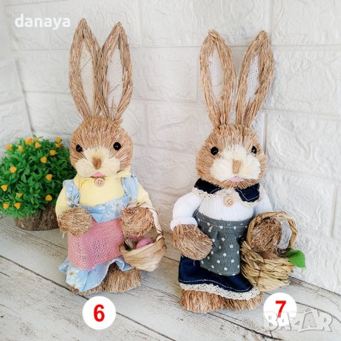 4401 Декоративен великденски заек за украса и декорация, 35 см, снимка 9 - Декорация за дома - 43957180