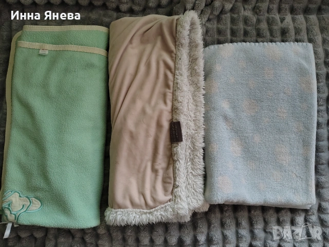 Подарявам бебешка въртележка Fisher Price над кошара и бебешки одеяла, снимка 2 - Спално бельо и завивки - 53190166