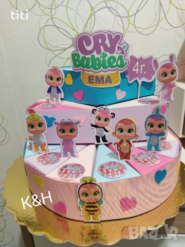 Картонена торта Плачещи бебета Cry Babies , снимка 1 - Други - 35912199