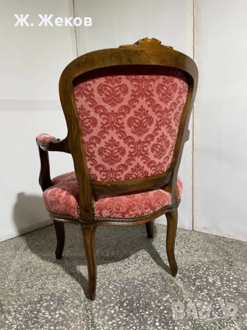Бароково кресло, снимка 7 - Дивани и мека мебел - 52886198