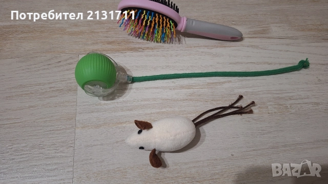 Самозадвижваща се интерактивна играчка, играчка мишка и четка за котка или куче , снимка 6 - За котки - 52633129