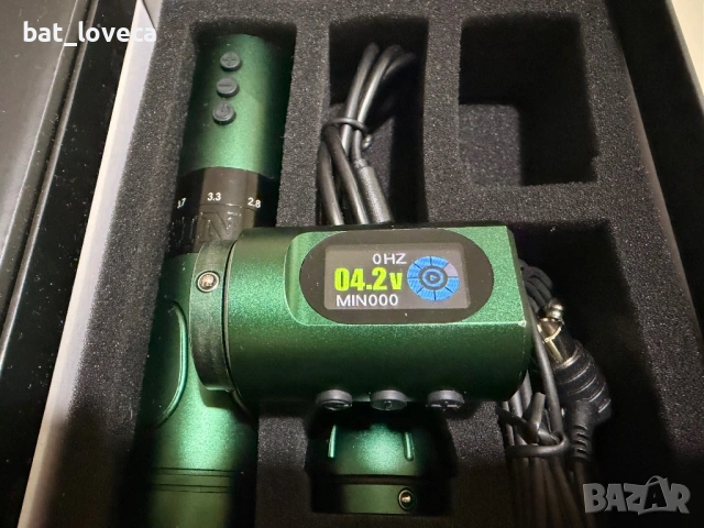 Нов Inkflexo 2.2-4.2 мм безжична машина за татуировки с регулируем ход, безжична батерия, снимка 7 - Друго оборудване - 53760160