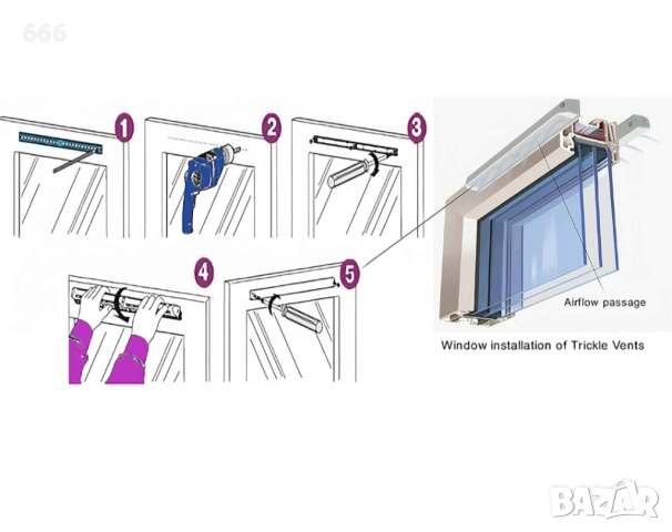 Вентилационен клапан, снимка 2 - Други стоки за дома - 53866168