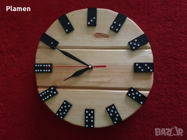 Стенен часовник от ланперия ръчна изработка, снимка 10 - Други стоки за дома - 39907696