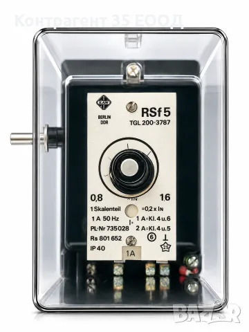 EAW RSf5 токово реле 0,8–1,6 A / 50 Hz – TGL 200-3787 – ново NOS