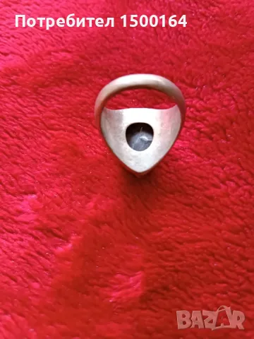 пръстен от лабрадорит , снимка 2 - Пръстени - 48083977