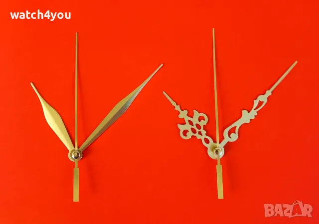 СТАРИННИ VINTAGE ЗЛАТИСТИ СТРЕЛКИ ЗА СТЕННИ ЧАСОВНИЦИ. ЗЛАТИСТИ РЕТРО СТРЕЛКИ ЗА СТЕНЕН ЧАСОВНИК 