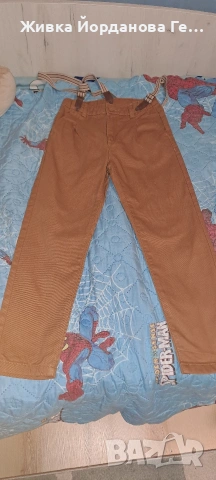 дънки кафяв цвят 8-9 год. 134см.