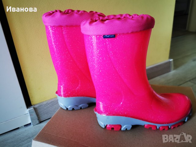 Детски розови гумени ботуши Muflon 31 номер , снимка 2 - Детски боти и ботуши - 40058120