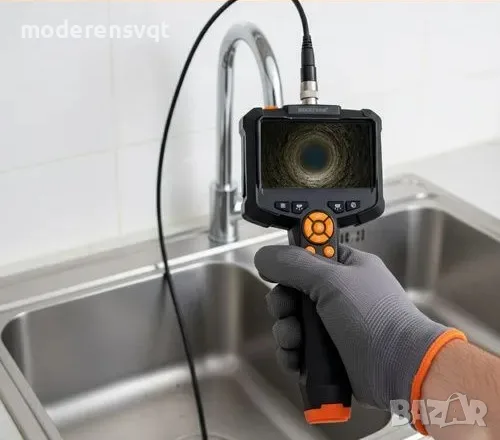 Безжичен ендоскоп с 5 м кабел, Full HD, IP67 и 8 LED инспекционна камера за диагностика, снимка 3 - Аксесоари и консумативи - 56118047