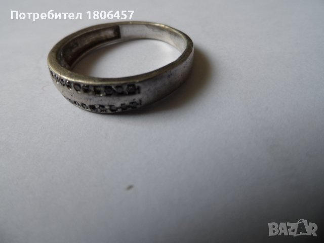 сребърен пръстен Ж, снимка 2 - Пръстени - 42046820