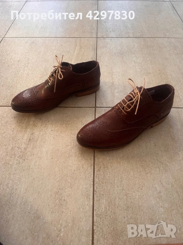Кожени официални обувки Vero Cuoio размер 41, снимка 2 - Официални обувки - 53794699
