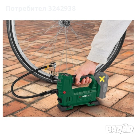 Акумулаторен компресор Парксайд 20v,чисто нов неразпечатан!