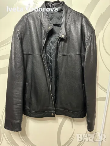 Кожено яке, снимка 2 - Якета - 48285535