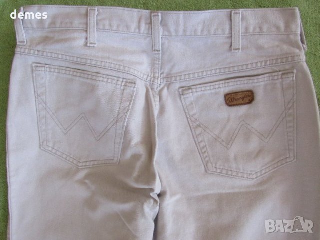 Светли дънки Wrangler размер 34, снимка 6 - Дънки - 35961179