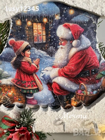 Къщичка гъбка-Дядо Коледа! , снимка 2 - Декорация за дома - 52335235