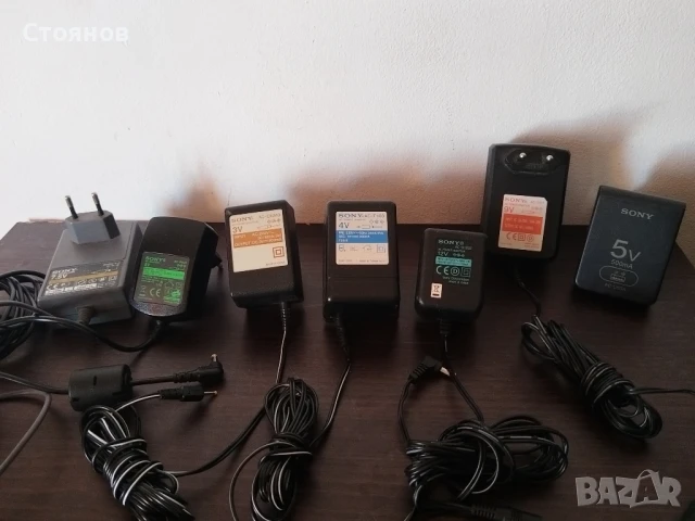 Зарядни SONY за тразистори,радио 3V, 4V,4.9V, 5V,7.5V,9V,12V Japan , снимка 1