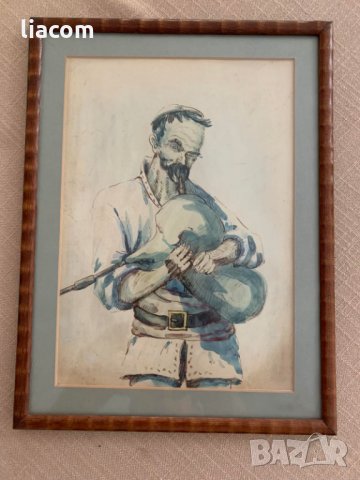 КАЗИМИР СУЛТАНОВ акварел/ туш гайдар