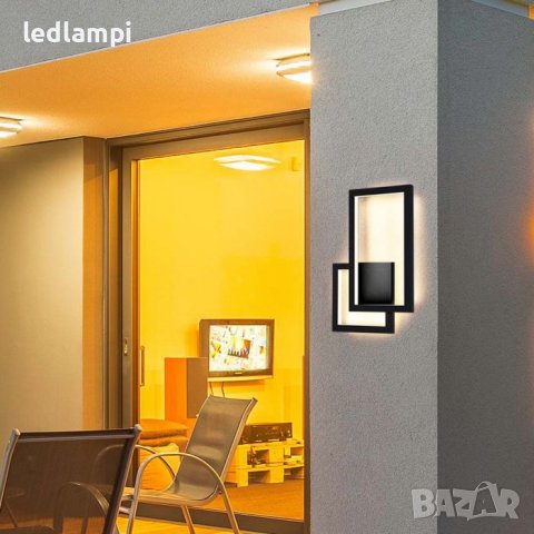 LED Аплик 20W Черен IP20, снимка 6 - Лед осветление - 40192520