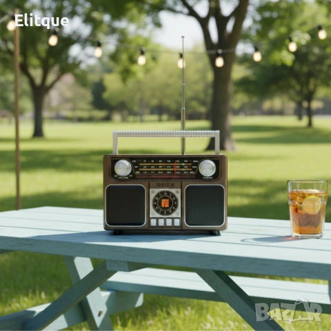 Портативно соларно радио MEIER MD-1306BT-S: Bluetooth, USB, FM/AM/SW, мощен звук, снимка 5 - Радиокасетофони, транзистори - 53358061