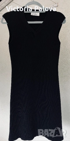 Бутикова рокля DI BARI 100% virgin wool Италия, снимка 3 - Рокли - 53238463